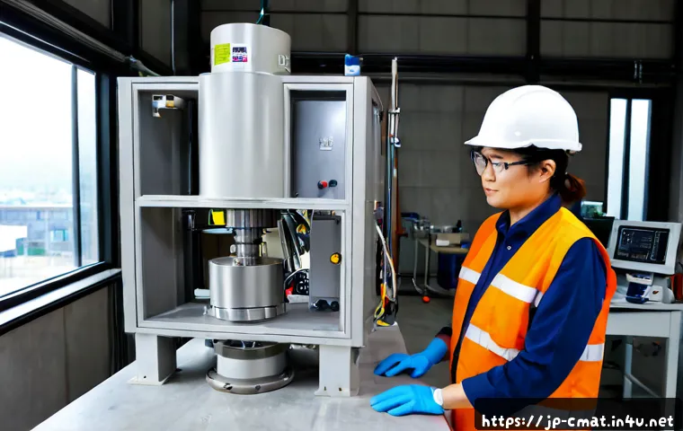 건설재료시험 기술자의 직업 변화 사례 - Photorealistic career-transition scene in a modern Japanese construction materials testing laborator...